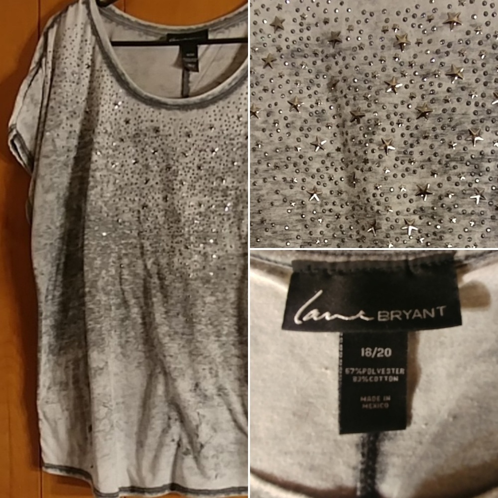Lane Bryant Light Sequin Tshirt